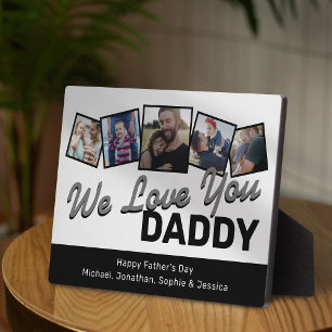 Happy Father's Day Photo Collage Plaque