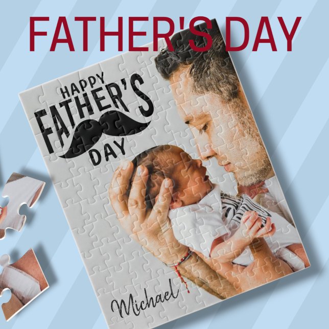 Happy Father's Day Photo Father's Day Jigsaw Puzzle (Happy Father's Day Photo Father's Day Jigsaw Puzzle)