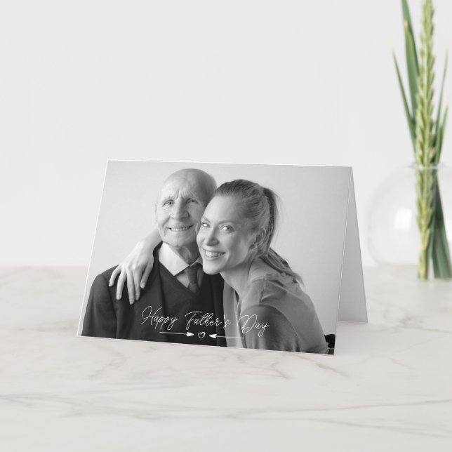 Happy Father's Day Photo Folded Card (Front)