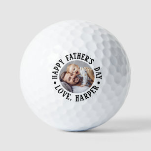 Happy Father's Day Photo Golf Balls