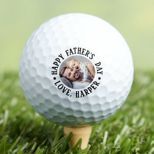Happy Father's Day Photo Golf Balls