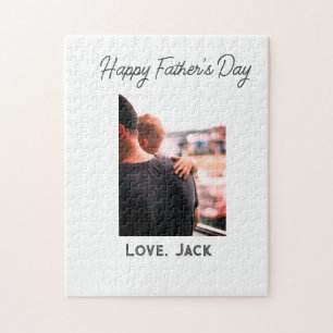 Happy father's day photo modern love simple father jigsaw puzzle