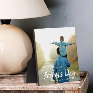 Happy Father's Day Photo Personalised Plaque