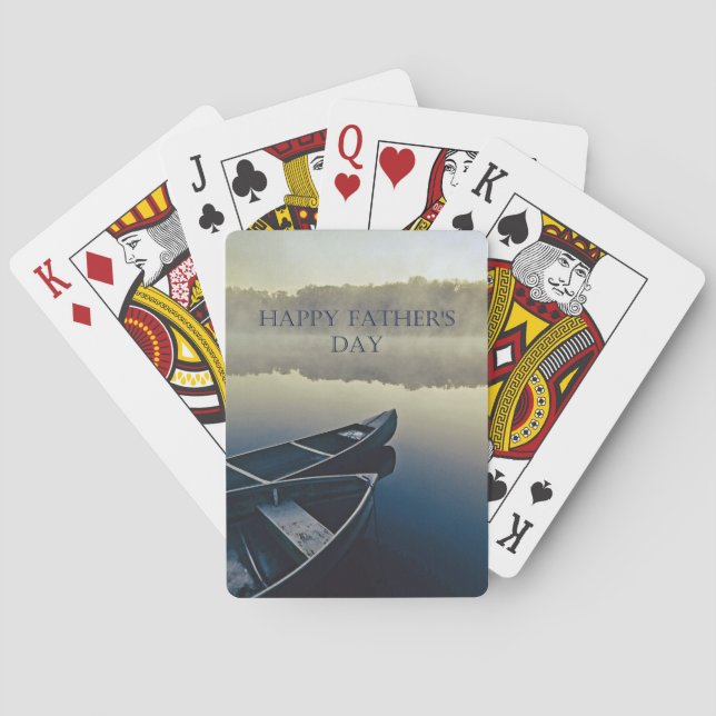 Happy Fathers Day Playing Cards (Back)
