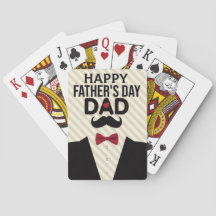 "Happy Father's Day" Playing Cards