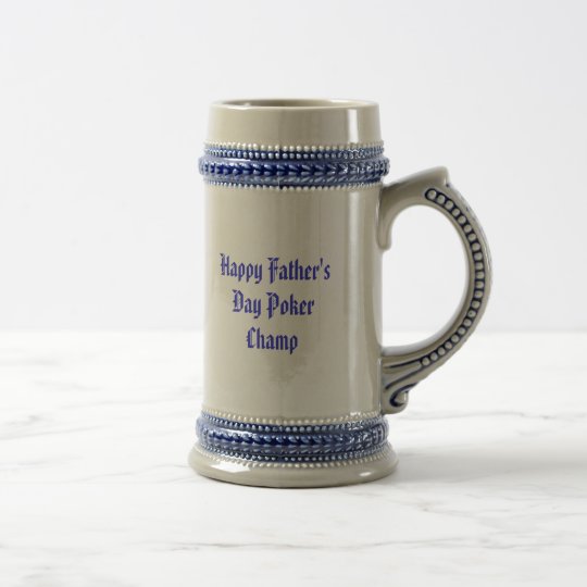 Happy Father's Day Poker Champ Beverage Stein