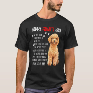 Happy Fathers Day Poodle Dad Poodle T-Shirt