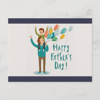 Happy Father's Day Postcard