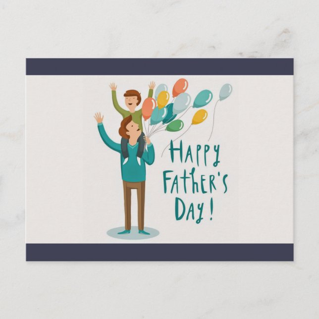 Happy Father's Day Postcard (Front)