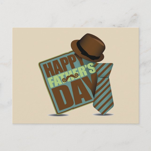 Happy Fathers Day Postcard (Front)