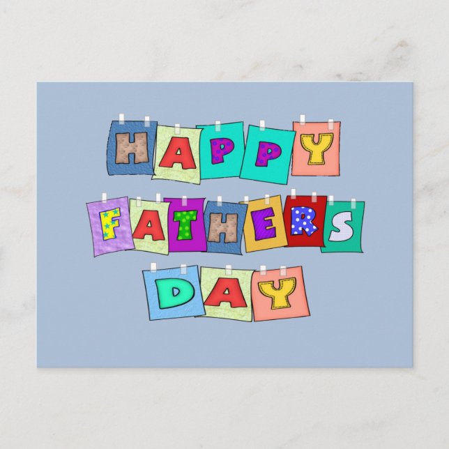Happy Fathers Day Postcard (Front)