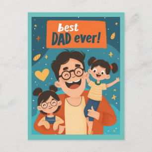 Happy Father's Day Postcard