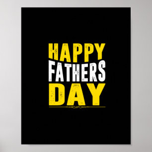 happy fathers day poster