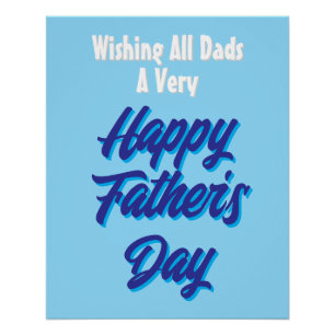 Happy Father's Day Poster, Large Print