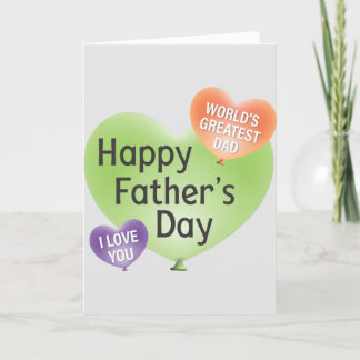 Happy Fathers Day Quote Holiday Card