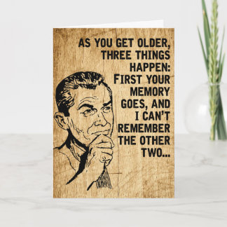 Happy Father's Day Retro Rustic Dad Humour Card