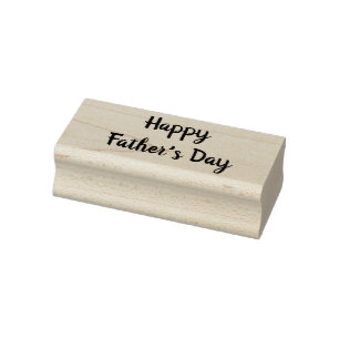 Happy Father's Day Rubber Stamp