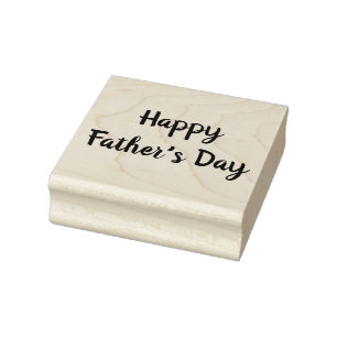 Happy Father's Day Rubber Stamp