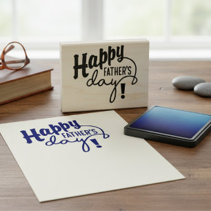 Happy Father's Day! Rubber Stamp