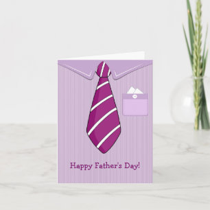 Happy Father's Day Shirt Tie Note Card