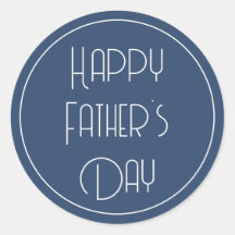 Happy Father's Day Simple Blue