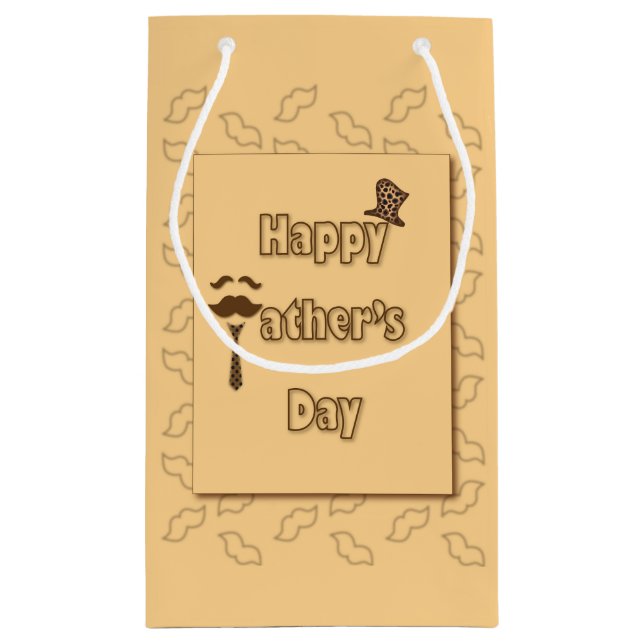 Happy Fathers Day Small Gift Bag (Back)