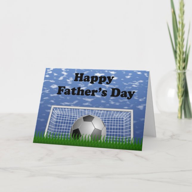 Happy Fathers Day Soccer Card (Front)