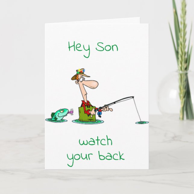 ***HAPPY FATHER'S DAY*** SON CATCH THE BIG ONE!!!! CARD (Front)