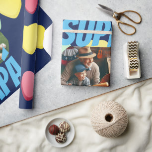 Happy Fathers day Spanish Super Papá Wrapping Paper