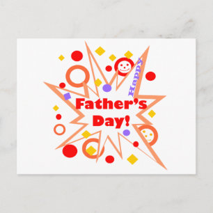 Happy Father's Day Splash Postcard