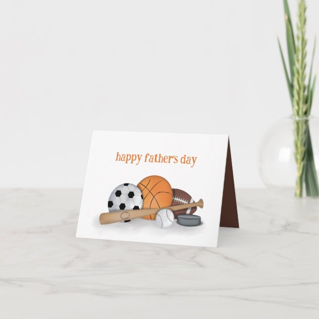 Happy Father's Day Sports Card (Front)