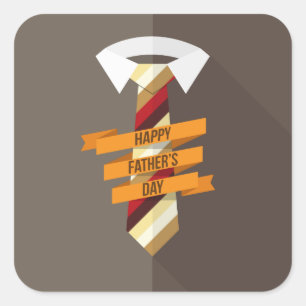Happy Father's Day Square Sticker