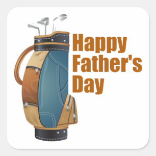 Happy Father's Day Square Sticker