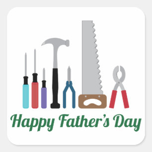 Happy Fathers Day Square Sticker