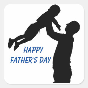 Happy Father's Day Square Sticker