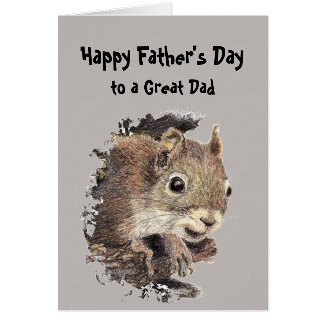 Happy Father's Day Squirrel from Us Nuts (Front)