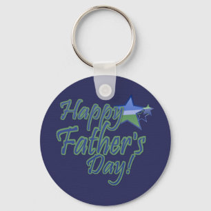 happy fathers day StarDad Key Ring