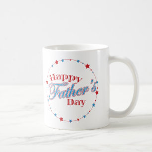 Happy Father's Day Stars Coffee Mug