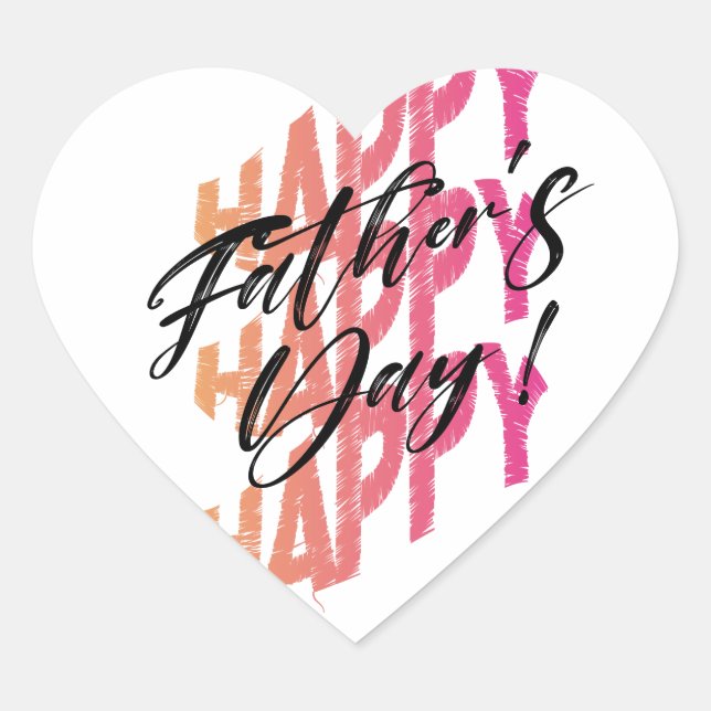 Happy father's day sticker (Front)
