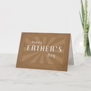 Happy Father's Day Sun Rays Card