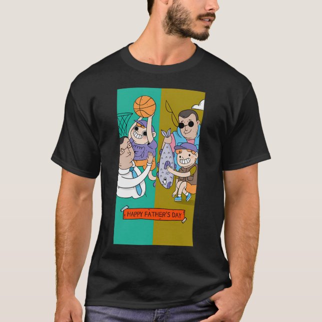 Happy Fathers Day T-Shirt (Front)