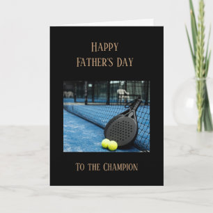 Happy Father's Day Tennis Sport Champion Card