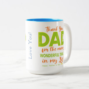 ✨Happy Father's Day Thank You Dad Two-Tone Mug