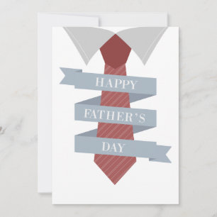 Happy Fathers Day Tie Holiday Card