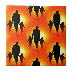 happy fathers day tile
