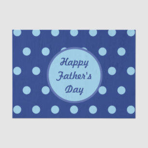Happy Father's Day Tissue Paper (Navy & Soft Blue)