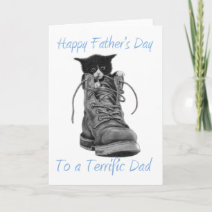 Happy Father's Day To a Terrific Dad Card (Blank)