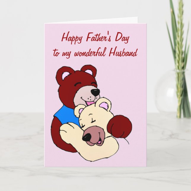 Happy Father's Day to Husband from Wife Card (Front)