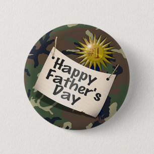 Happy Fathers Day to my #1 Dad ! 6 Cm Round Badge