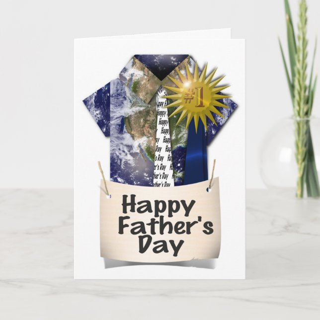 Happy Father's Day to  my #1 Dad Card (Front)